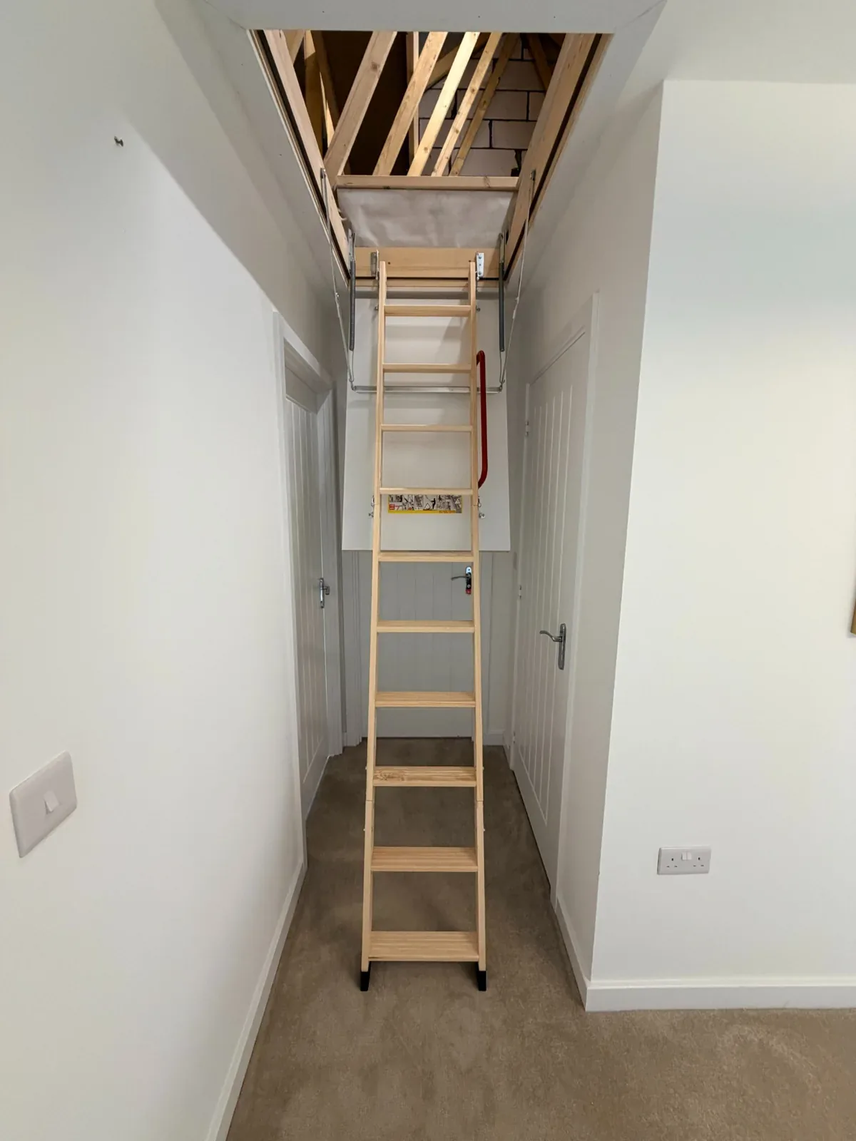 Fakro triple wooden loft ladder