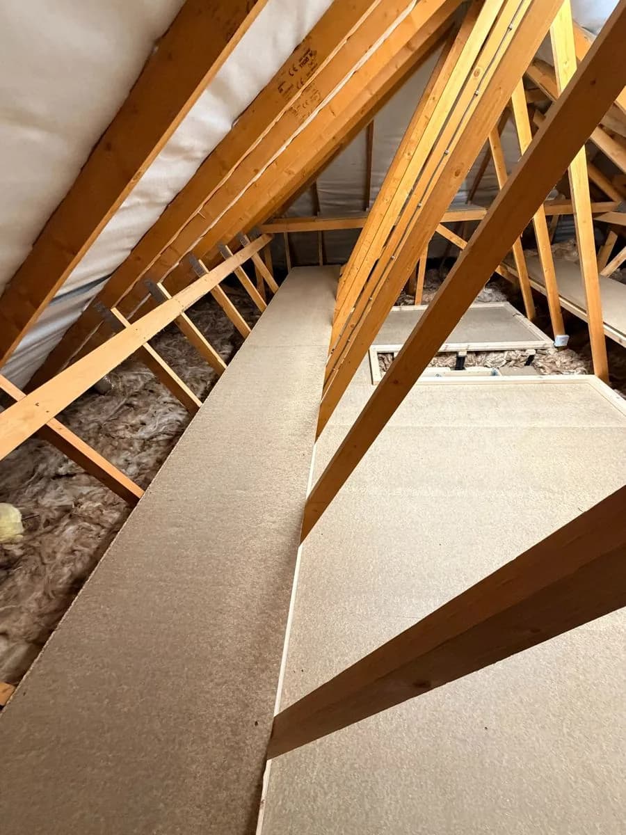 truss shelving for extra loft storage