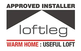 LoftLeg approval logo | Norfolk and Suffolk's approved Loft Leg installers